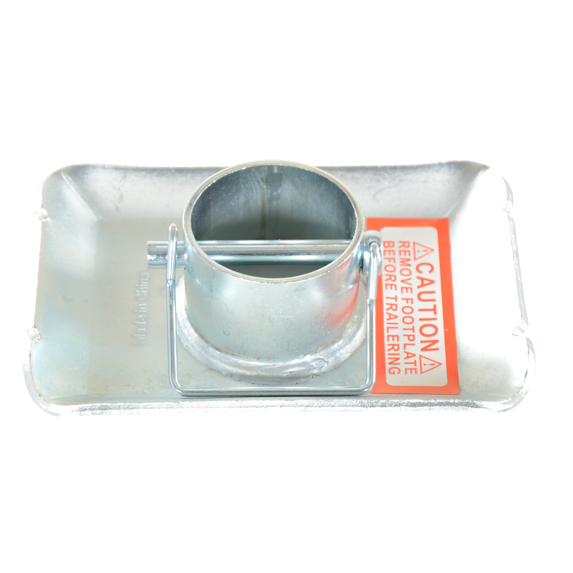 Vestil Trailer Jack Nose Base Pad - 3in. Height, Steel, 75-Lb. Capacity, Model# NJ-BP
